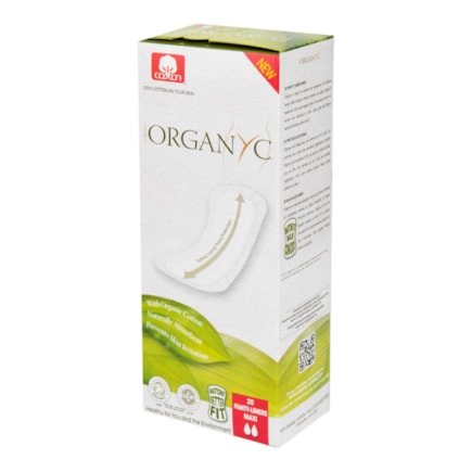 ORGANYC Dámské vložky slipové maxi 20ks BIO bavlna