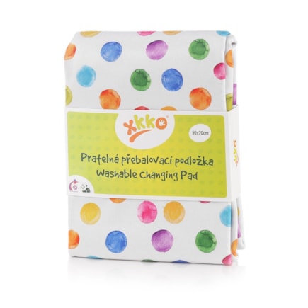 Pratelná přebalovací podložka XKKO Watercolour Polka Dots