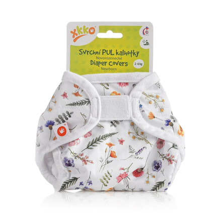 Vrchné plienkové nohavičky XKKO Newborn Summer Meadow