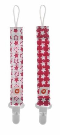 XKKO Klipy na dudlík 2ks - Little Stars Magenta MIX