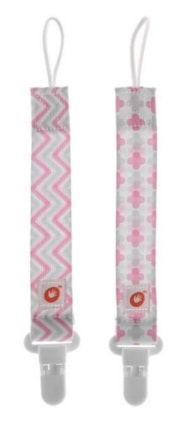 XKKO Klipy na dudlík 2ks - Scandinavian Baby Pink MIX