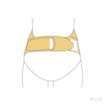 Carriwell Těhotenský podpůrný pás přes bříško nastavitelný - bílý