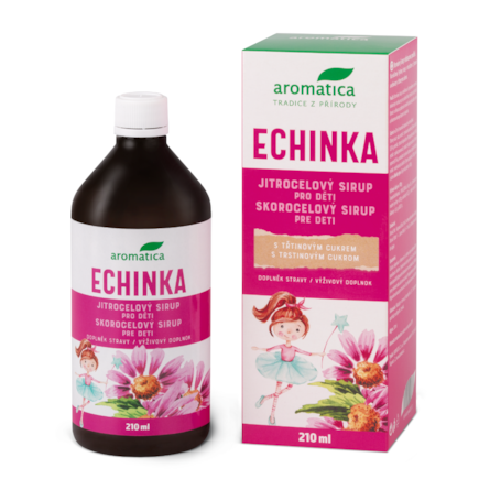 Echinka - jitrocelový sirup s echinaceou pro děti 210ml, Aromatica