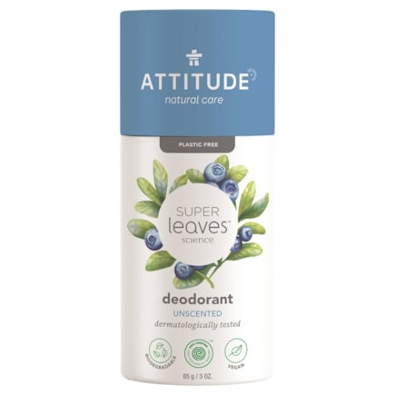 Přírodní tuhý deodorant ATTITUDE Super leaves - bez vůně 85g