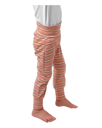 Jožánek Dětské kalhoty baggy, lehké, oranžové pruhy