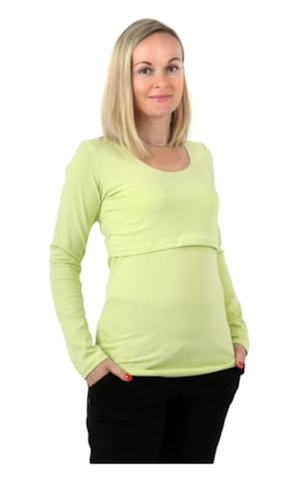 Jožánek Dojčiace tričko Kateřina s dlhým rukávom svetlo zelené
