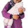 Unuo Dětská softshellová bunda s fleecem Ostružinová