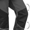 Unuo Detské softshellové nohavice s fleecom pružné Flexi Tmavo sivé