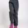 Unuo Dětské softshellové kalhoty s fleecem Žíhané antracitové