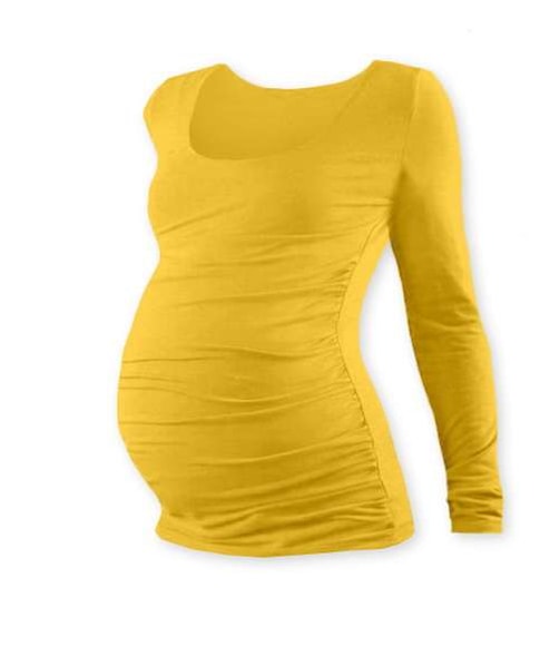 Jožánek Těhotenské tričko Johanka s dlouhým rukávem žlutooranžové