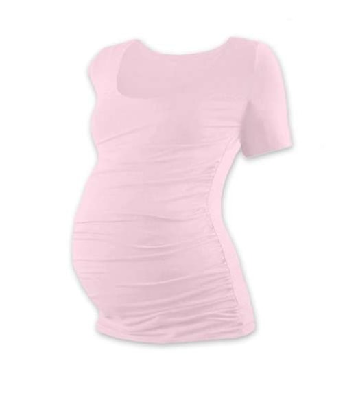 Jožánek Těhotenské tričko Johanka s krátkým rukávem světle růžové