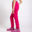 Unuo Dětské softshellové kalhoty s fleecem pružné Sporty Fuchsiové