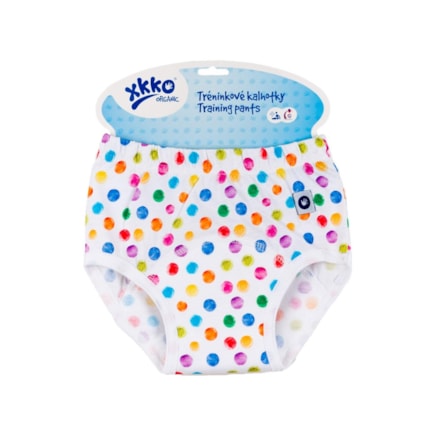 Tréninkové kalhotky XKKO Organic Watercolor Polka Dots
