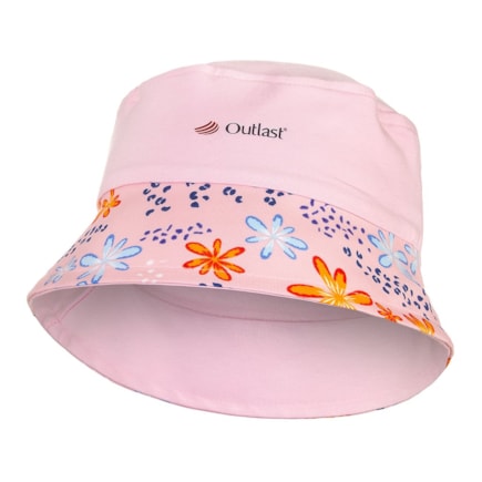 Klobouk tenký Outlast® UV růžová baby/růžová kytky