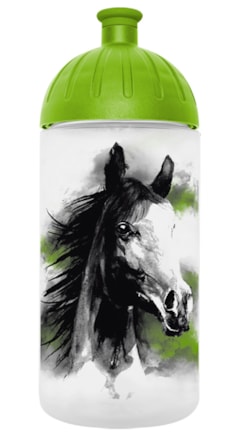 FreeWater láhev 0,5l Kůň zelená