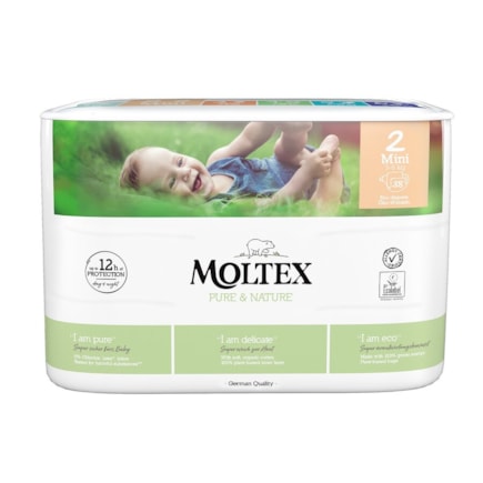 Plienky Moltex Pure & Nature Mini 3-6kg (38ks)