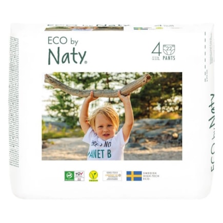 Natahovací plenkové kalhotky Eco by Naty Maxi 8-15kg (22ks)