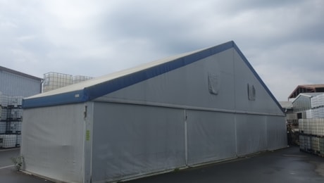 Textil-Zelthalle Forum Alfa 20 × 5 m