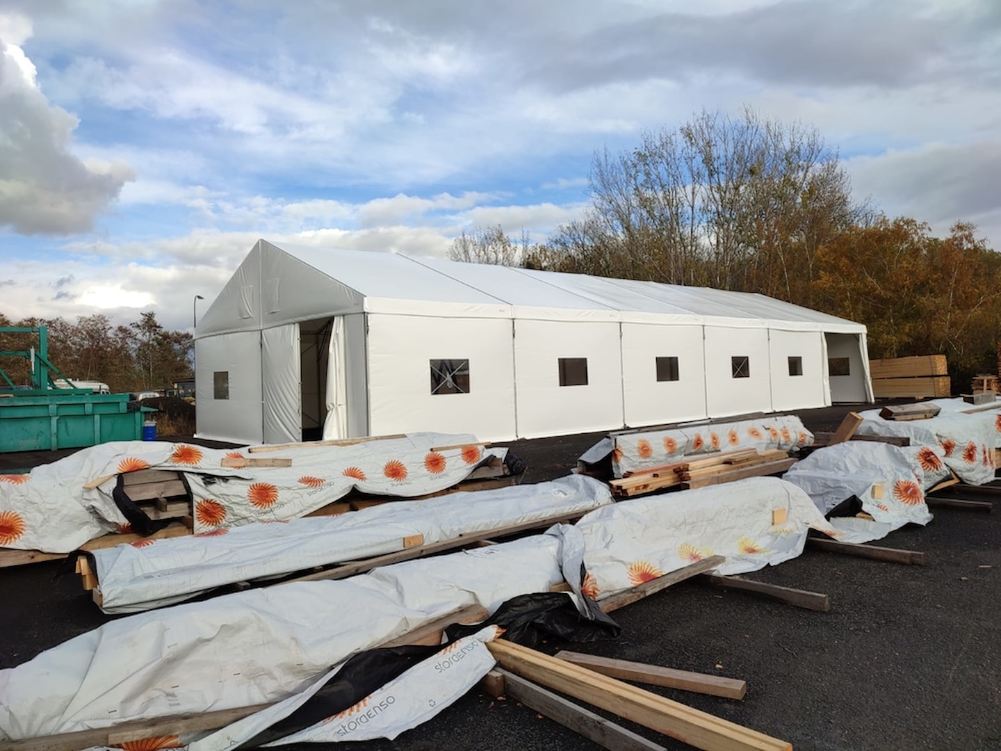 Tent for woodcutters