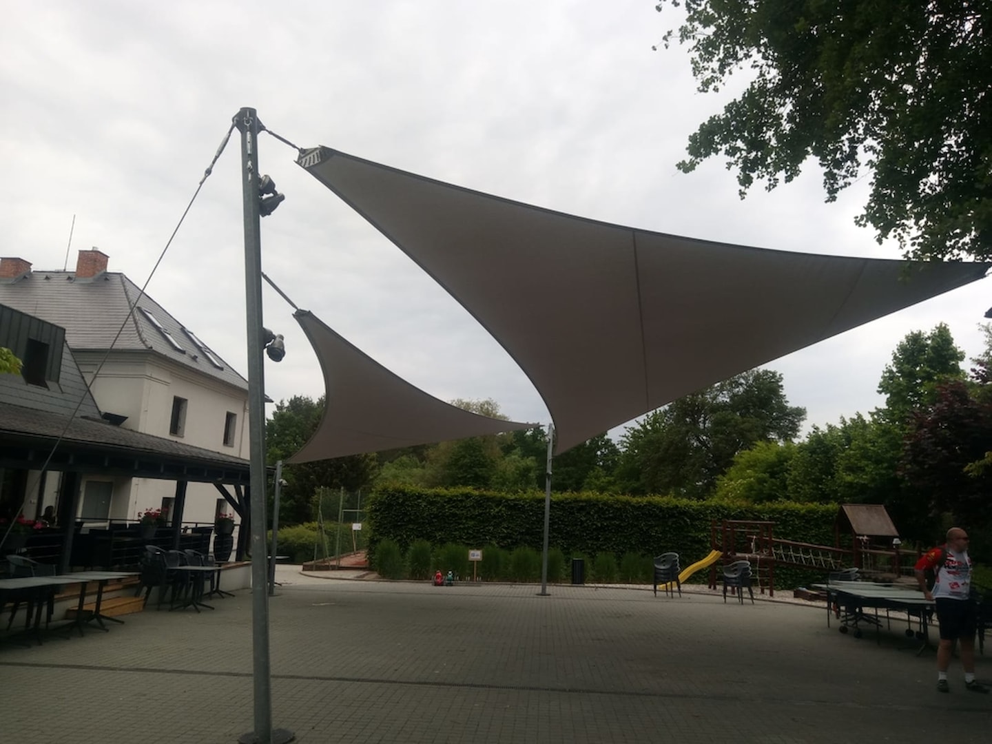 Membránové plachty v penzióne Nový Rybník