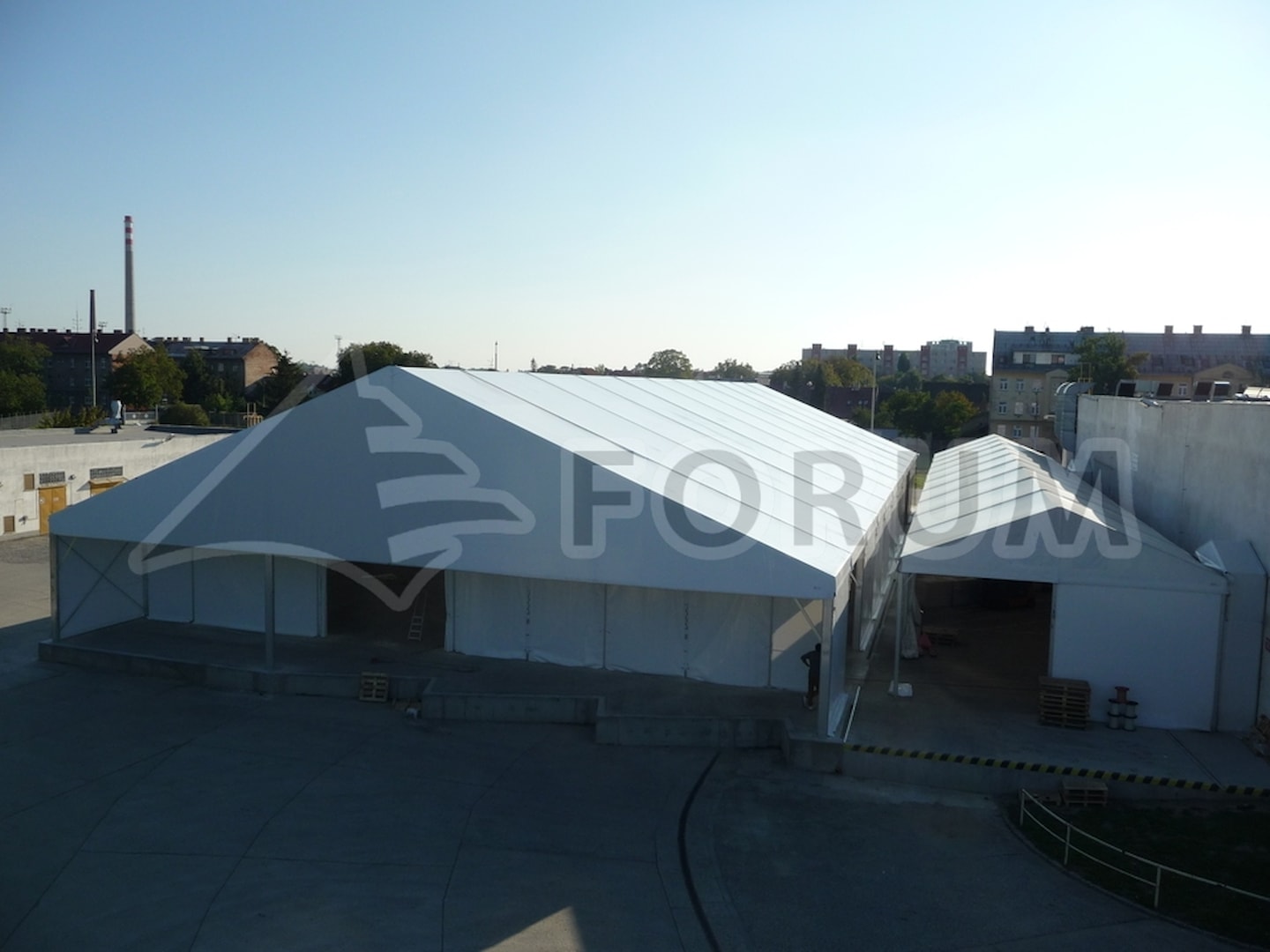 Strešná krytina pre skladovacie rampy