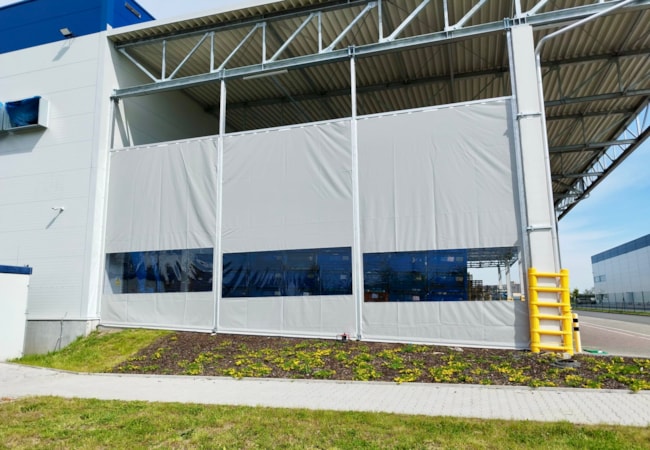 Industrie-Sichtschutz außen