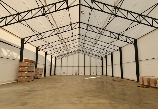 Fertighallen mit Planenverkleidung