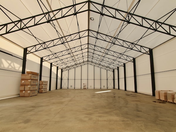 Fertighallen mit Planenverkleidung