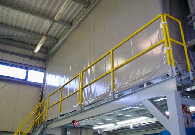 Industrie-Sichtschutz innen