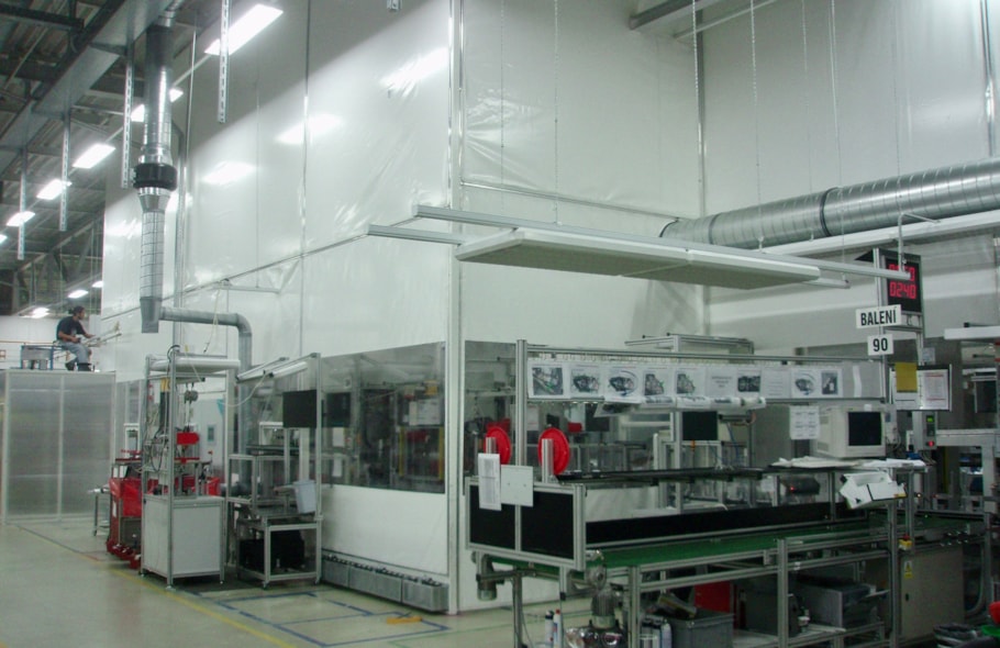 Priemyselná plachta Automobilový priemysel Jihlava 1