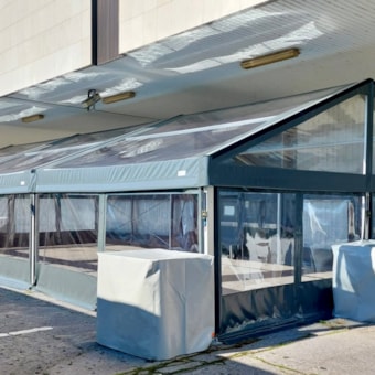 Fully transparent cladding