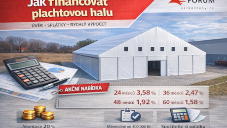 Jak financovat plachtovou halu: úvěr, splátky a rychlý výpočet splátky