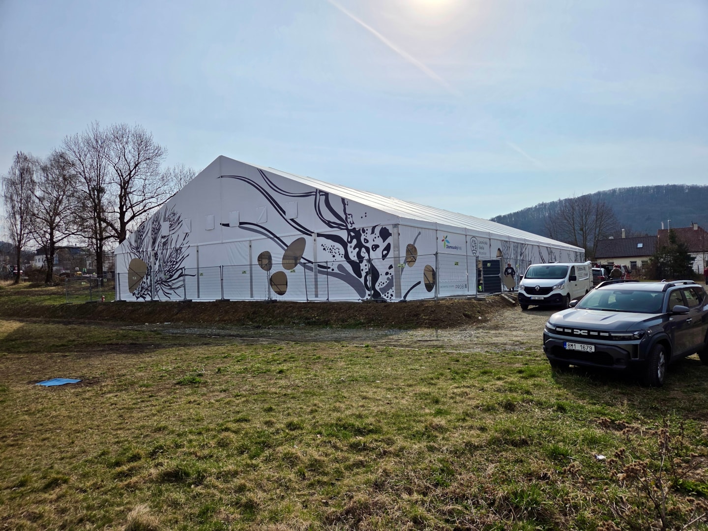 Sportoviště ve stanu jaké svět neviděl