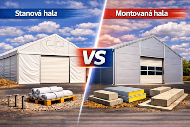 Rozdíl mezi stanovou a montovanou halou: jak vybrat správné řešení