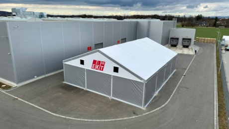 An attractive tent hall