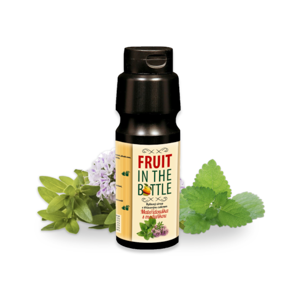 Mateřídouškový a meduňkový sirup FRUIT IN THE BOTTLE