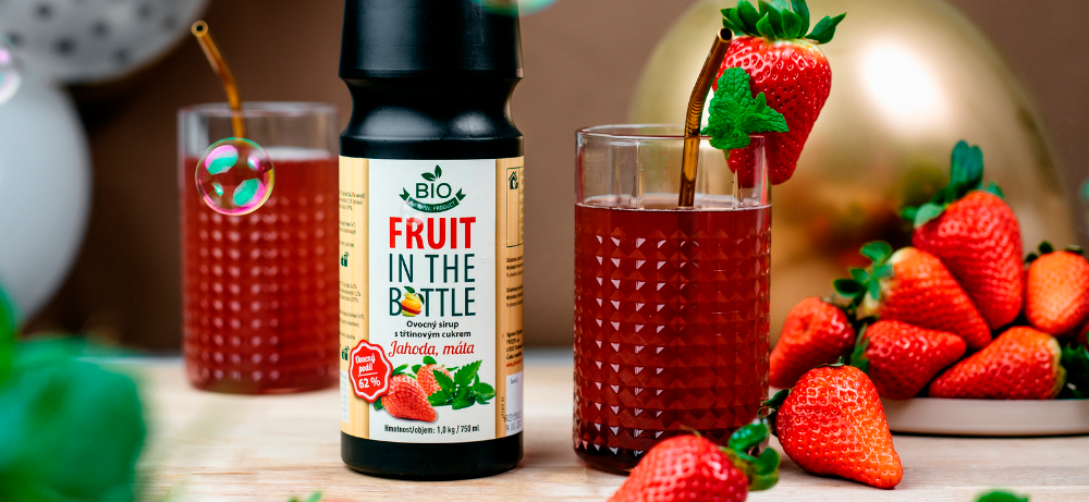 BIO jahodový sirup