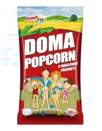Doma pop corn máslový mikro