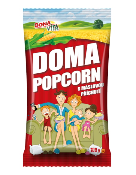 Doma pop corn máslový mikro