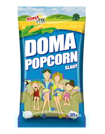 Doma pop corn slaný mikro