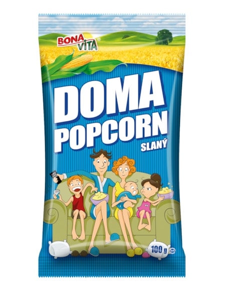 Doma pop corn slaný mikro