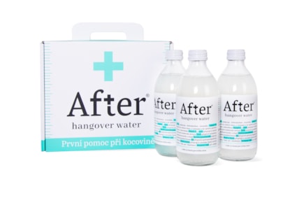 AFTER hangover water kufřík, 3 x 330 ml