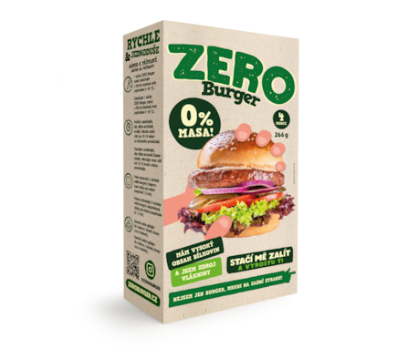 ZERO burger 2 x 133 g - 4 porce