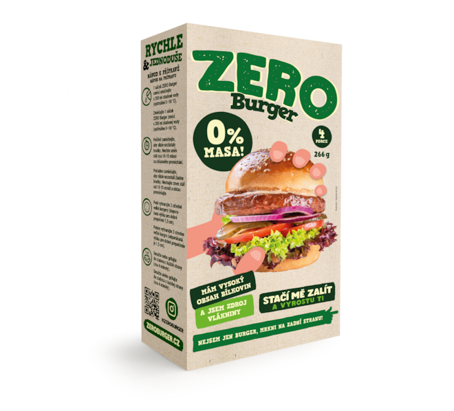 ZERO burger 2 x 133 g - 4 porce