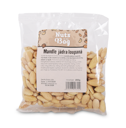 Mandle jádra blanšírovaná 250g