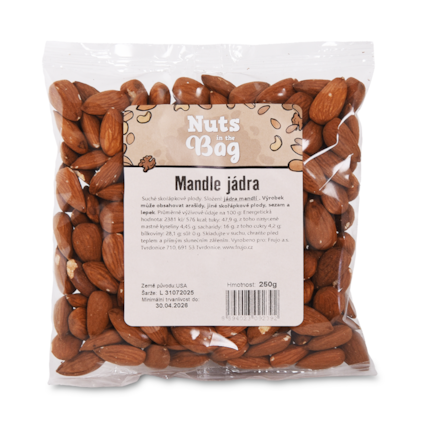 Mandle jádra natural 250g