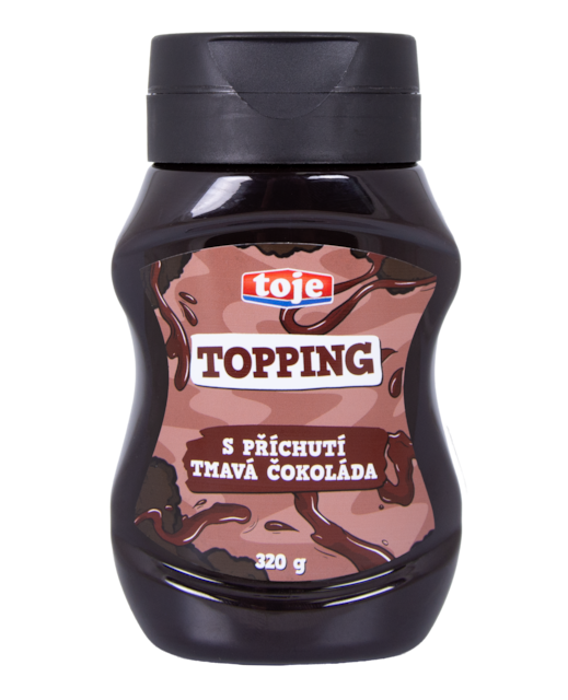 Topping s příchutí Tmavá čokoláda 320g