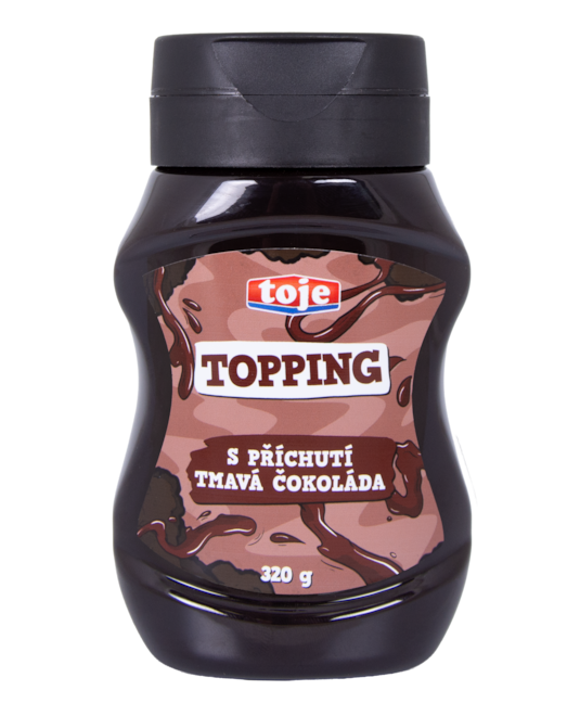 Topping s příchutí Tmavá čokoláda 320g