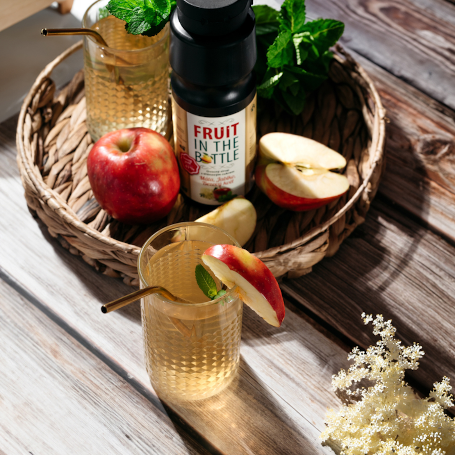 Jablečno-mátový sirup FRUIT IN THE BOTTLE