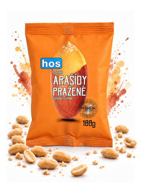 Arašídy pražené solené, 100 g 